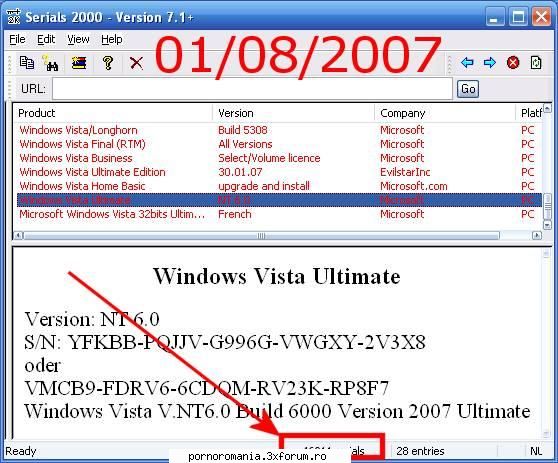 serials 2000 7.1 plus 1st (august 2007 updated) acesta este program care contine 46011 serial pentru