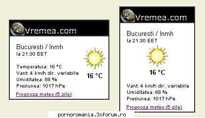 Prognoza meteo pe site-ul tau - Tot pentru a aduce o nota de dinamism site-ului - Coduri Pentru Site Si Forum